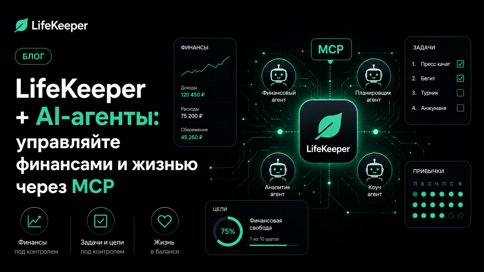 LifeKeeper + AI-агенты: управляйте финансами и жизнью через MCP
